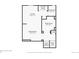 Second floor plan displaying the layout of the kitchen, study room, laundry room and dining room at 3668 Pecos Trl, Castle Rock, CO 80109