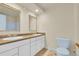 Double vanity in the bathroom with a separate toilet and shower at 2840 S Kenton Ct, Aurora, CO 80014