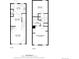 Layout of the home's two stories including a kitchen, dining area, living room, bedrooms, and bathrooms at 10814 Bayfield Way, Parker, CO 80138