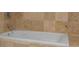 Detail of the home's beautiful and relaxing white bathtub at 975 N Lincoln St # 3H, Denver, CO 80203