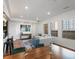 Bright living room with large windows, wood floors, a stylish area rug, and comfortable seating at 975 N Lincoln St # 3H, Denver, CO 80203