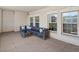 Comfortable covered patio with sleek outdoor furniture at 975 N Lincoln St # 3H, Denver, CO 80203