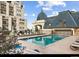 Enjoy this relaxing pool area, perfect for unwinding with lounge chairs and a tranquil atmosphere at 975 N Lincoln St # 3H, Denver, CO 80203