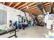 Unfinished basement is ready for your ideas and includes storage shelves, gym equipment, and other storage solutions at 3505 Dinosaur St, Castle Rock, CO 80109