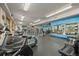 A well-equipped gym featuring modern exercise equipment and scenic views at 11961 S Saunter Ln, Parker, CO 80138