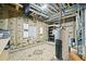 Unfinished basement with exposed utilities, water heater, and electrical panel at 8056 Piney River Ave, Littleton, CO 80125