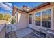 Cozy deck entrance featuring a patterned rug and seating, perfect for relaxing outdoors at 8371 S Upham Way # 208, Littleton, CO 80128