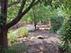 Landscaped backyard with gravel and trees at 13390 W 8Th Ave, Lakewood, CO 80401