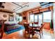Open concept living and dining space with hardwood floors and large windows at 2020 Arapahoe St # 1070, Denver, CO 80205