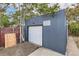 A sturdy, well-maintained shed with a fresh coat of gray paint at 4445 Milwaukee St, Denver, CO 80216