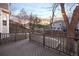 Backyard deck with string lights, and a view of the surrounding homes at 6765 Tabor St, Arvada, CO 80004