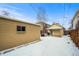 Spacious backyard with detached garage and covered patio at 4234 N Raleigh St, Denver, CO 80212