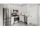 Modern kitchen with stainless steel appliances and white shaker cabinets at 4234 N Raleigh St, Denver, CO 80212