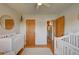 Spacious Bedroom with wood floors and plenty of room for baby at 3701 W Greenwood Pl, Denver, CO 80236