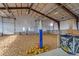 Indoor sand volleyball court is ready for a game with nets and volleyballs included at 6302 Charrington Dr, Cherry Hills Village, CO 80111