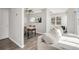 Open living space with dining area and kitchen views, modern interior design at 12814 Jasmine St # C, Thornton, CO 80602