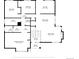 Home floor plan highlighting the layout of the primary bedroom, living room, and kitchen at 6700 W 80Th Cir, Arvada, CO 80003