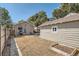 Fenced backyard with small shed at 4804 N Raleigh St, Denver, CO 80212