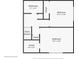 Second floor plan includes two bedrooms, a bathroom, closets, and stairs at 3351 S Field St # 150, Lakewood, CO 80227