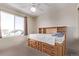 Bedroom with built-in drawers and window at 672 Pitkin Way, Castle Rock, CO 80104