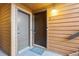 Exterior entrance with two doors and a small welcome mat at 4274 S Salida Way # 3, Aurora, CO 80013