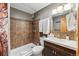 This bathroom features a shower, vanity with sink, and is nicely appointed at 876 Broken Lance Dr, Breckenridge, CO 80424