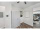 Bright kitchen featuring modern appliances, sleek cabinets, and eat-in dining area at 7625 Turner Dr, Denver, CO 80221
