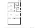A floorplan of the basement including the laundry, recreation room, storage, bathroom, room, and hall at 843 Adams St, Denver, CO 80206