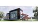 Architectural rendering of a modern building with a large slide and ample windows at 4648 Josephine St, Denver, CO 80216