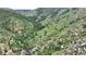 Stunning aerial view of a home nestled in the mountains, surrounded by lush green trees at 2602 Hidden Valley Road, Sedalia, CO 80135