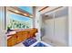 Bathroom features a large window with mountain views and a glass enclosed shower at 2602 Hidden Valley Road, Sedalia, CO 80135
