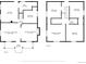 Floor plan featuring room dimensions for both the first and second floor of the home at 1520 Virginia St, Idaho Springs, CO 80452