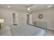 Cozy bedroom with ensuite bathroom and plenty of natural light, offering a private retreat at 9836 Banner Peak St, Littleton, CO 80125