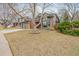 Well-maintained front yard featuring mature trees, lush green grass, and professionally landscaped gardens at 19080 E Low Cir, Aurora, CO 80015