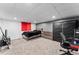The basement bedroom features a ceiling fan and carpeted floor at 12119 Forest St, Thornton, CO 80241