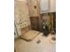 Bathroom under renovation with damaged walls and floors at 451 Lansing St, Aurora, CO 80010