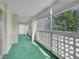 Spacious balcony with privacy features and view of lush greenery at 3144 S Wheeling Way # 206, Aurora, CO 80014