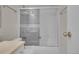 Clean bathroom with tub-shower combo and vanity at 3144 S Wheeling Way # 206, Aurora, CO 80014