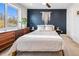 Stylish bedroom featuring a modern design with a large window and contemporary decor at 2466 S Delaware St # 3, Denver, CO 80223