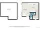 Detailed floor plan showcasing the layout of the home's kitchen, living room, and bathroom at 2466 S Delaware St # 3, Denver, CO 80223
