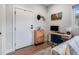 Cozy office space featuring a modern desk, comfortable chair, and stylish decor at 2466 S Delaware St # 3, Denver, CO 80223