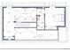 Detailed basement floor plan illustrating the layout including media area and bedroom at 4501 Whitehall Ln, Highlands Ranch, CO 80126