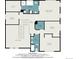 Detailed second floor plan showcasing bedrooms, bathrooms, and laundry at 4501 Whitehall Ln, Highlands Ranch, CO 80126