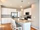 Modern kitchen with granite countertops, stainless steel appliances, and breakfast bar seating at 2865 S Yampa Way, Aurora, CO 80013