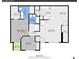 Detailed floorplan showcases the layout, dimensions, and flow of the home at 457 Black Feather Loop # 703, Castle Rock, CO 80104