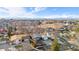 Neighborhood aerial view showcasing surrounding homes and landscape at 1151 S Nome St, Aurora, CO 80012