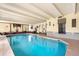 The indoor pool has a light yellow color scheme, as well as a few doors and windows at 1365 Columbine St # 301, Denver, CO 80206