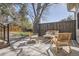Cozy patio area with modern furniture, perfect for outdoor relaxation and entertaining at 7998 S Wabash Ct, Centennial, CO 80112