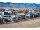 Neighborhood street view with mountain backdrop in a well-planned community at 8346 Mount Kataka St, Littleton, CO 80125