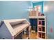 Fun playroom with loft, playhouse, and colorful decor at 930 Kearney St, Denver, CO 80220